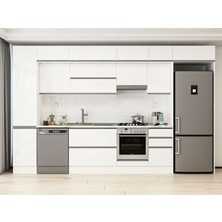 Alvinka 380X240 cm Hg_j Mdf Mutfak Dolabı Beyaz Beyaz MBB-E90B45S45-1