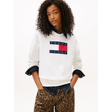 Tommy Hilfiger Kadın Tjw Regular Flag Sweatshirt