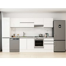 Alvinka 305X210 cm Hg_j Mdf Mutfak Dolabı Beyaz Beyaz MB-E80B45S60-1