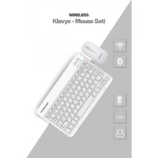 MiraLive Beyaz Kablosuz Klavye ve Mouse Seti