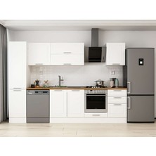 Alvinka 305X210 cm Mbr_c Mdf Mutfak Dolabı Beyaz Beyaz MB-E90B45S50-2