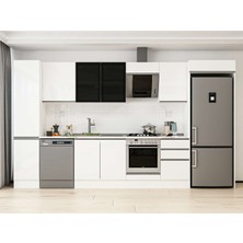 Alvinka 375X222 cm Hg_j Mdf Mutfak Dolabı Beyaz Beyaz MBB-E80B45S50-3