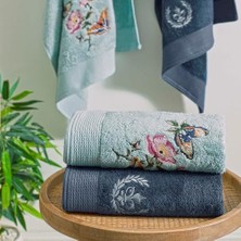 Karokstore Bambu Rıver Hamam Seti Mavi 4'lü Set