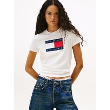 Tommy Hilfiger Kadın Tjw Regular Flag T-Shirt