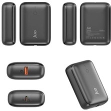 Karokstore Juo 10000MAH 22.5W Usb-A + Usb-C Powerbank Taşınabilir Hızlı Şarj Cihazı Siyah