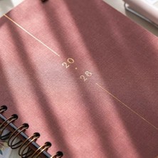 Karokstore 2026 A5 Spiralli Haftalık Ajanda 12 Aylık - Pembe