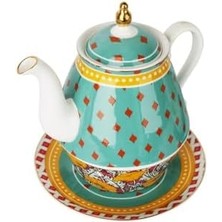 Karokstore Art Eliana Tek Kişilik Demlik & Fincan Set