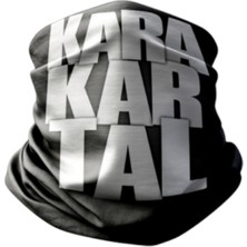 Motobir Baf-Bandana Siyah Beyaz Kara Kartal