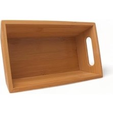 Karokstore Bambu Ekmek Sepeti 23X13X7CM, Bambu Ekmeklik, Bambu Ekmek Sunumluk