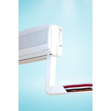 Karokstore Odta 2 Metre (60X40MM) Kendinden Yapışkanlı Klima Borusu Gizleyici Kablo Kanalı | 2m (5 Adet x 40CM) Kablo Gizleyici