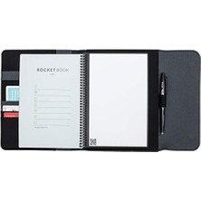 Karokstore Kapsül 2.0 Folyo Kapak, Çekirdek, ve Füzyon Için -%100 Geri Dönüştürülmüş Pet Plastik, Kalem Tutucu, Manyetik Toka - Gri, Yönetici A5