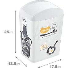 Karokstore Soft Resimli Çöp Kutusu Döner Kapak 5 Lt Catch You