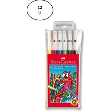 Faber-Castell 5067155106 Yıkanabilir 6 Renk Keçeli Kalem 12'li