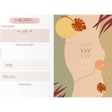 Karokstore Le 17X24 Metalik Süresiz Planlayıcı Ajanda Deft Mavi