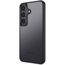 Karokstore Galaxy S24 Için Kılıf Frosted Frame Siyah [galaxy S24 ile Uyumlu Kılıf - Siyah]
