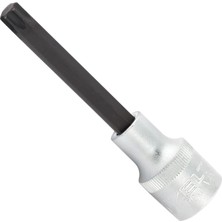 Karokstore 1113064260 T 60 1/2" Uzun Star (Tor X) Uçlu Lokma Anahtar (100 Mm), Krom, T60