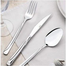 Karokstore Fiesta Sade 12 Kişilik 72 Parça Kutulu Çatal Kaşık Bıçak Takımı