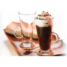 Karokstore Odi 2 Adet Kulplu Bardağı Cam Kahve Bardağı 290 ml