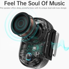 Karokstore Itour-S Mini Taşınabilir Bluetooth Hoparlör, Mikrofonlu Klipsli Taşınabilir Hoparlör, Büyük Ses ve Güçlü Bas, IP67 Su Geçirmez, 10 Saatlik Çalma Süresi, Şantiye Atölyesi, Açık Havada Tırmanma