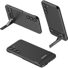 Karokstore Galaxy S23 Kılıf Kamera Korumalı Dikey Standlı Ays Kapak