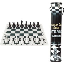 Karokstore Karton Rulo Pratik Kutu Satranç Takımı