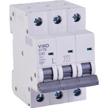 Karokstore 6VTB-3C40 Otomatik Sigorta 6ka C Tipi 3 Kutup 40A