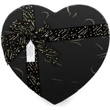 Karokstore 15X12 Siyah Renk Kalp Hediye Kutusu – Premium ve Şık Tasarım M4