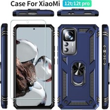 Karokstore Mi 12T - 12T Pro Uyumlu Kılıf – 2 Adet Ekran Koruyucu Dahil, Siyah | Tank Düzey Koruma | Mıknatıslı Stand | Kamera Lens Koruması | Araç Içi Mıknatıslı Tutucu ile Uyumlu