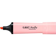 Karokstore Marking Flat Higlighter Pastel Fosforlu Kalem 4'lü Blister, 4 Pastel Renk (Sarı, Mavi, Pembe, Yeşil), Su Bazlı, Hızlı Kuruyan Mürekkep
