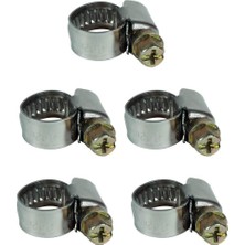 Karokstore Orijinal Kelepçe Seti 5 Parça (Kompresör Aksesuarı, Basınçlı Hava Hortumları Için Hortum Kelepçeleri, Ø 8 - 12 mm Arası, 5 Adet Kelepçe) - 4139670