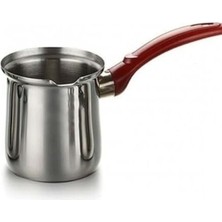 Karokstore Paslanmaz Çelik Büyük Boy Cezve – Klasik Türk Kahvesi, Süt Isıtma ve Bitki Çayı Hazırlama Için Ergonomik Saplı