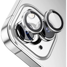 Karokstore Labs 15/15 Plus Screen Protector 9h Safir Cam Kamera Metal Lens Koruyucu (Gümüş)