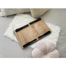 Karokstore Axolotl Folding Telefon ve Tablet Bölmeli Katlanır Ayaklı Laptop Sehpası Notebook Bilgisayar Çalışma Masası