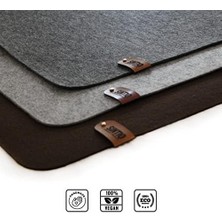 Karokstore Keçe Mousepad- Koyu Gri 50X100 Cm, Oyuncu Gamer Mouse Pad, Büyük Boy Large Ofis Tipi Mouse Ped, Fare Altlığı, Düz Masa Koruyucu Klavye Altı Mousepad