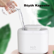 Karokstore 3.3 Litre Ultrasonik Buhar Makinesi Hava Nemlendirici Çift Sprey Buhar Makinesi LED Işıklı