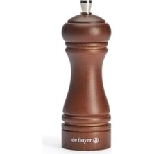 Karokstore 345 Tuz Değirmeni Büyük Tuz Beyaz Kayın Işlemeli/paslanmaz Çelik Değirmeni Koyu Mavi 14 cm