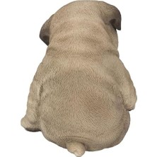 Karokstore Hi Ltd Oturan Uyuyan Pug Yavru Köpek Heykeli Heykelcik
