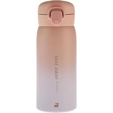 Karokstore Skyfall Çelik Sızdırmaz Pembe Termos 350 ml