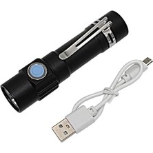 Karokstore 518 Şarjlı 18650 Pilli Ledli El Feneri