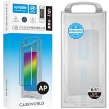Karokstore Caseworld 16 Pro Max Uyumlu Armor Serisi 0.15MM Eyesafe Teknolojili Cam Ekran Koruyucu Şeffaf