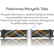 Karokstore Yeni Nesil Bağlantı Örgü Loop 20MM Kordon ile Uyumlu Galaxy 7/6/5/4 Serisi Için Galaxy 7 Kordon (40MM/44MM) 6/4 (47/43/42MM) 5 Pro Uyumlu