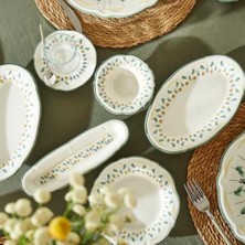 Karokstore Adelina  26 Parça 6 Kişilik Kahvaltı Takımı Yeşil
