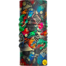 Motobir Baf-Bandana Grafiti Şekiller Sprey El Beyin