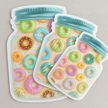 Karokstore Kavanoz Şeklinde Kilitli Buzdolabı Saklama Poşeti, Desenli, 3'lü Set, 25X17 Cm, 21X14 Cm, 15X11 cm