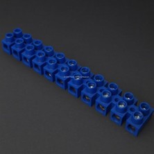 Karokstore Sıralı Klemens, 12'li, No:1, Yüksek Dayanıklı, Vidalı Bağlantı, 0.50-4mm² Kablo Uyumu, Plastik, Elektrik Bağlantı Aksesuarı, Elektrikçi Malzemesi, Vidalı Klemens Bloğu