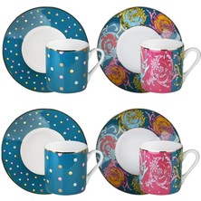 Karokstore Art Estelle Dörtlü Kahve Fincanı Seti