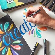 Karokstore Akrilik Markör, Fırça Uç, Siyah