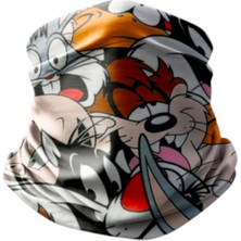 Motobir Baf-Bandana Çizgi Film Karakterler Taz Kedi Tavşan Ördek