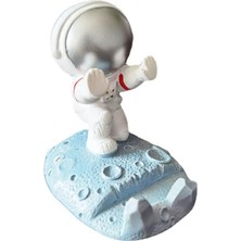 Karokstore Yusat Astronot Telefon Standı, Yaratıcı Reçine Sevimli Spaceman Telefon Standı Yaratıcı Komik Smartphone Braketi Karikatür Masaüstü Dekorasyon, Masa Ev Ofis Için