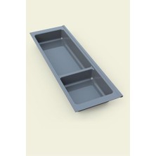 Karokstore Mutfak Çekmece Içi Modüler Iki Bölmeli Kaşıklık 16CMX48CM(BOYDAN 4cm Kesilebilir)